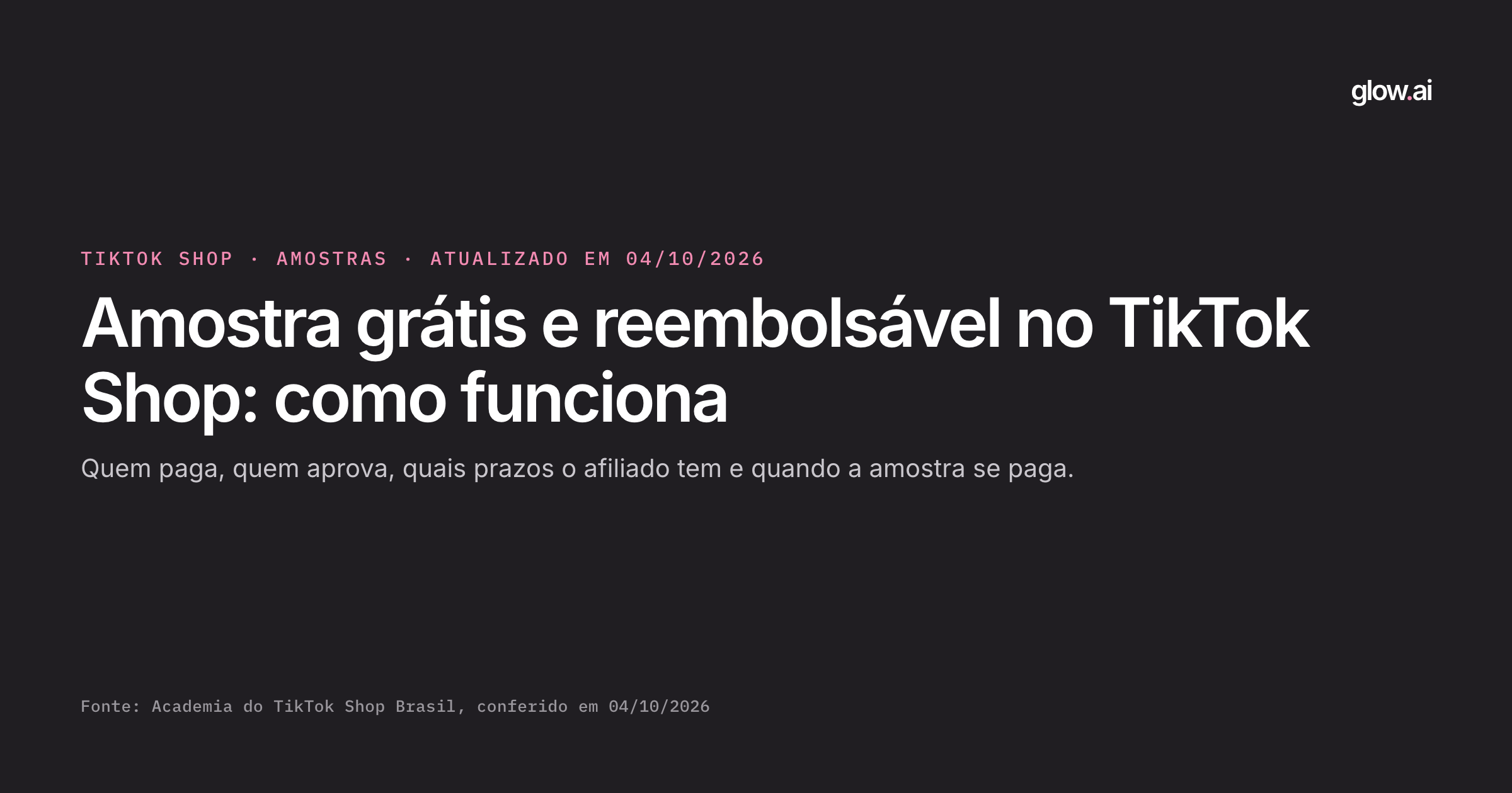 Capa: Amostra grátis e reembolsável no TikTok Shop: como funciona