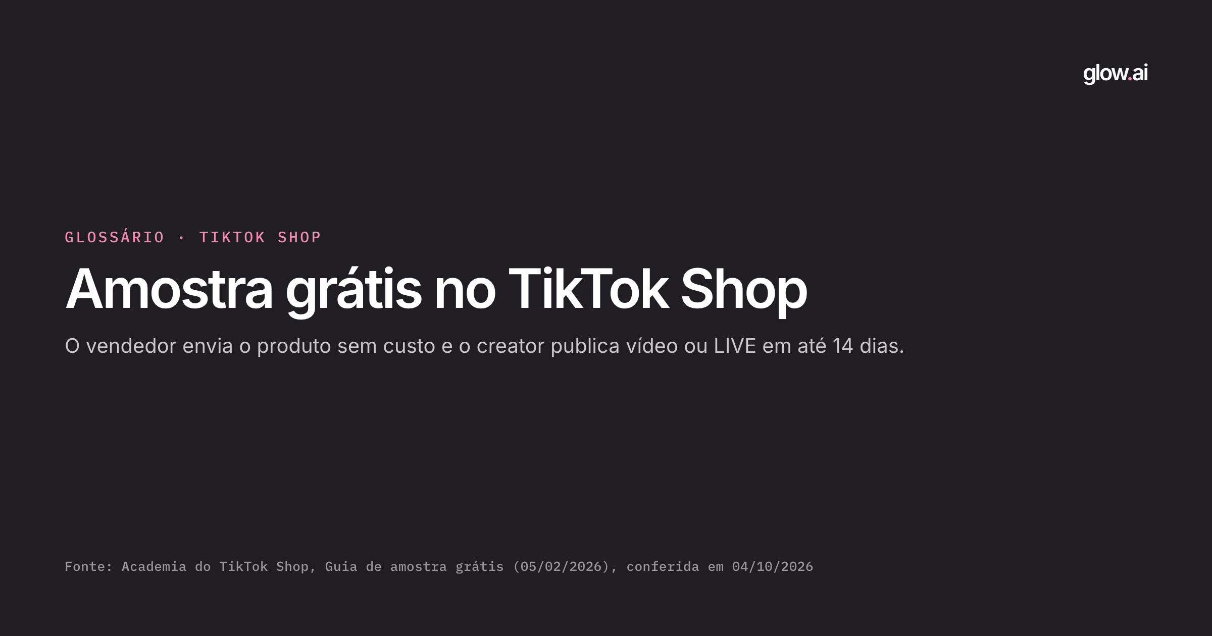 Capa: O que é amostra grátis no TikTok Shop
