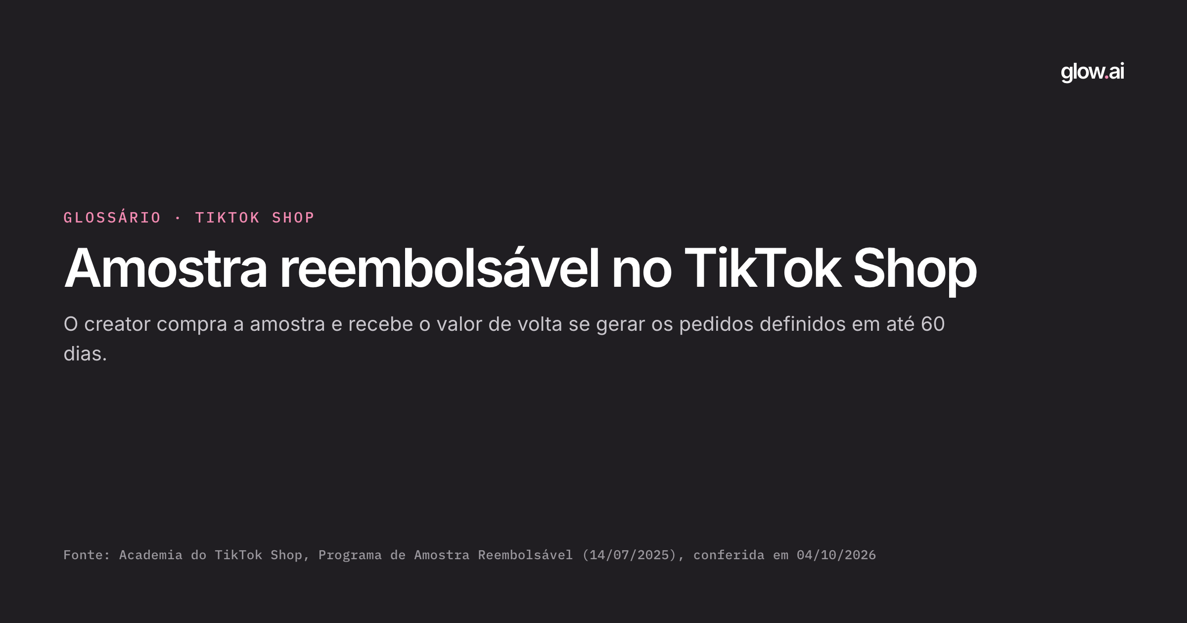 Capa: O que é amostra reembolsável no TikTok Shop