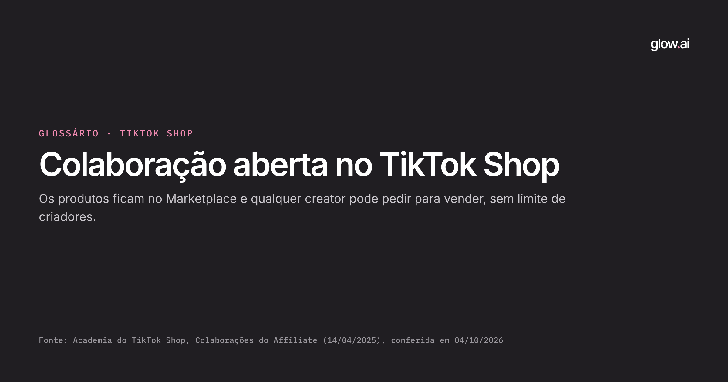 Capa: O que é Colaboração aberta no TikTok Shop