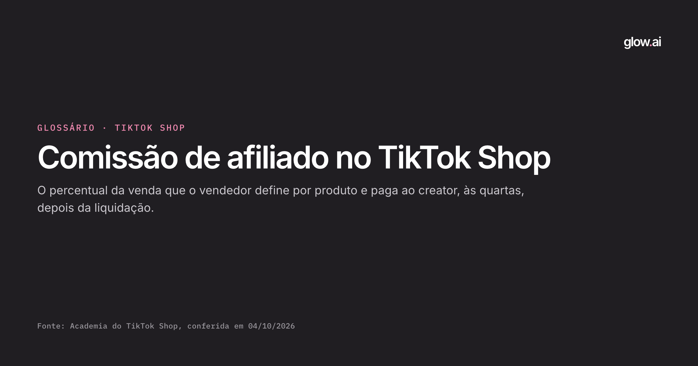 Capa: O que é comissão de afiliado no TikTok Shop