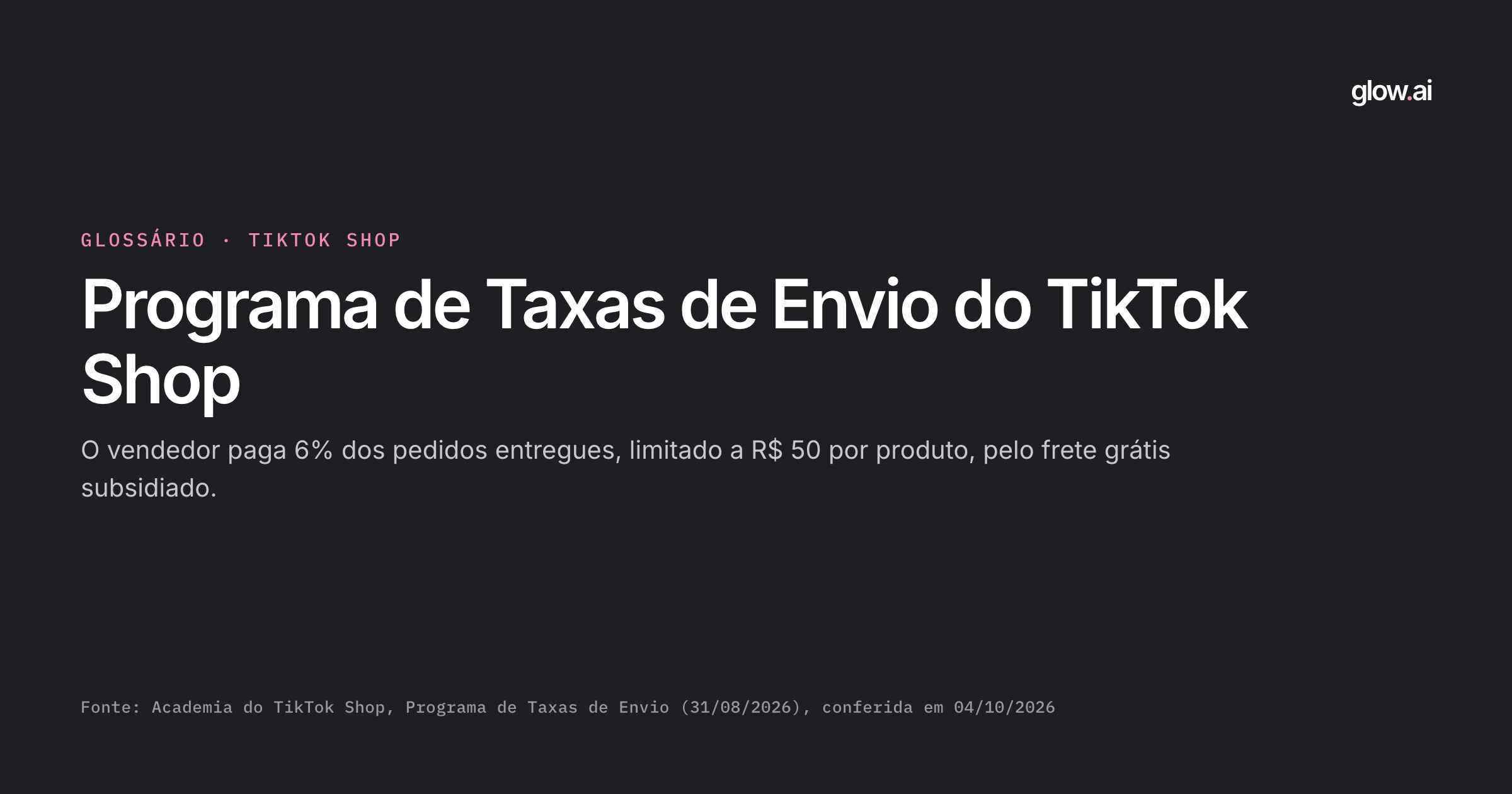 Capa: O que é o Programa de Taxas de Envio do TikTok Shop