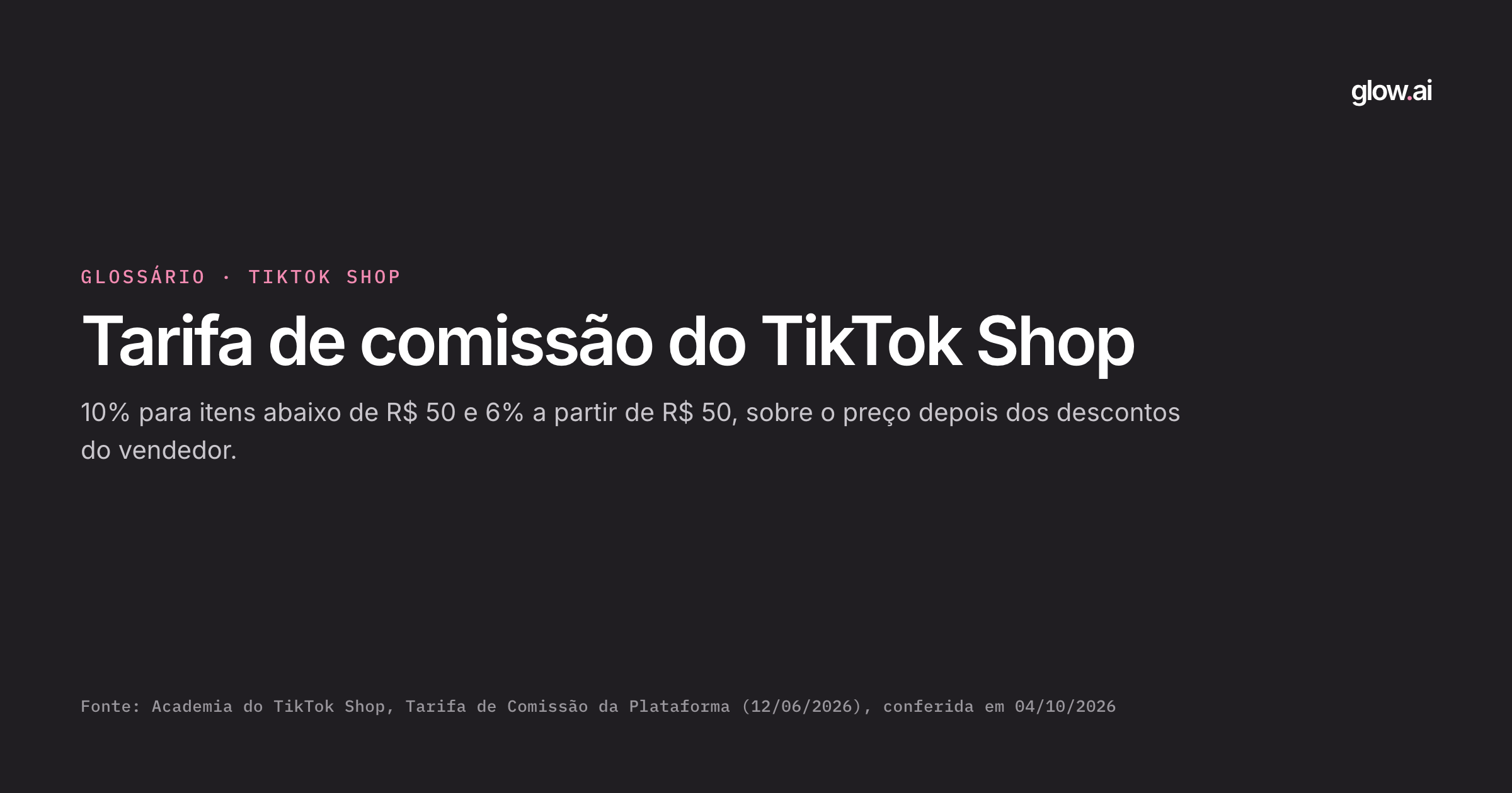 Capa: O que é a tarifa de comissão do TikTok Shop