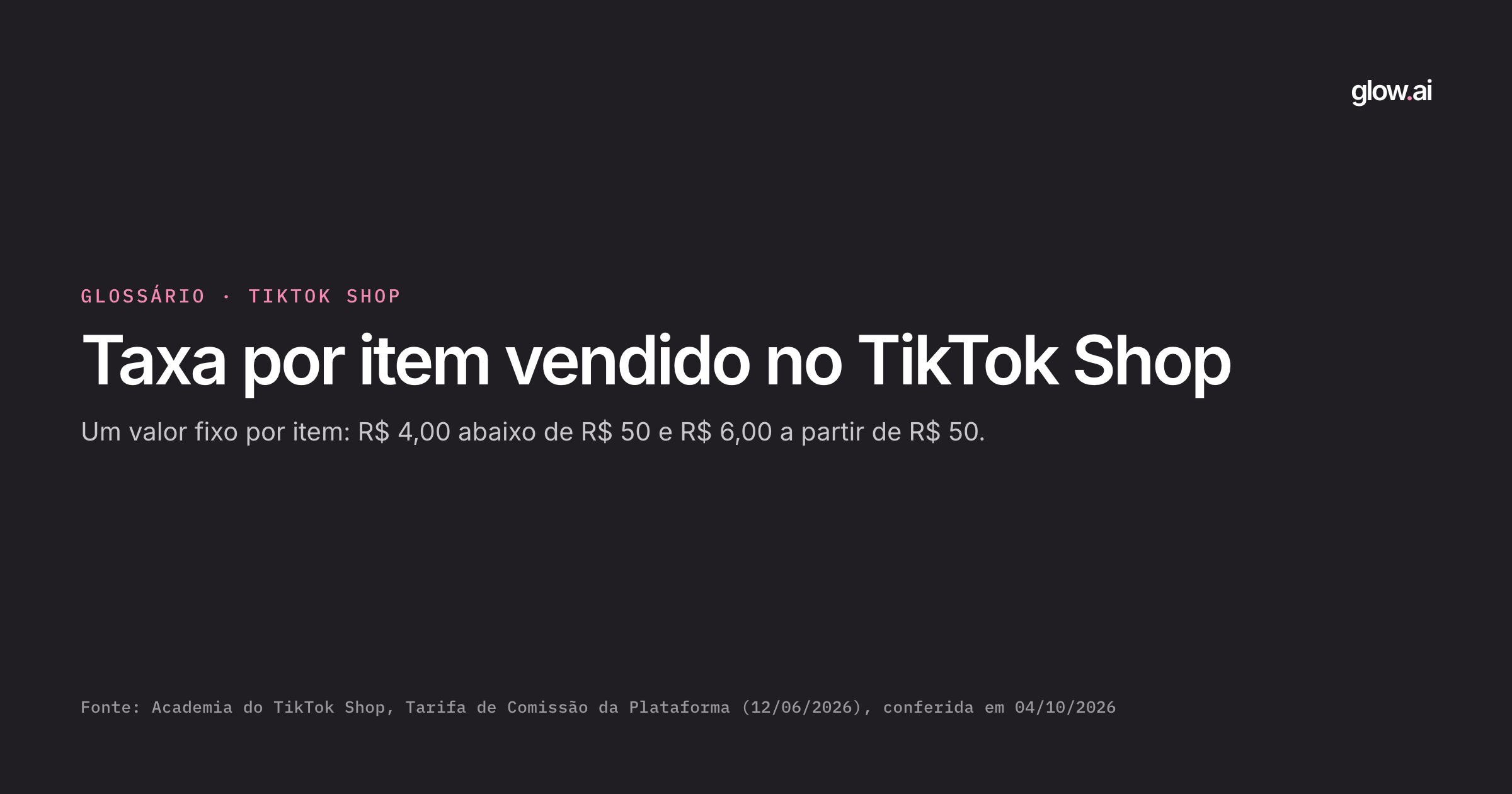 Capa: O que é a taxa por item vendido no TikTok Shop